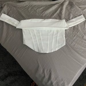 White Fox Corset Top